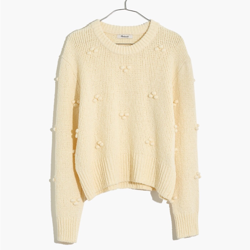 Madewell Dotted Bobble Pullover Sweater